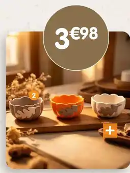 b&m Lot de 3 coupelles citrouilles offre
