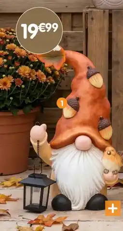 b&m Statue solaire gnome offre