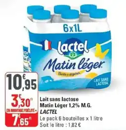 G20 Lactel Lait sans lactose offre