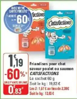 G20 Catisfactions Friandises pour chat offre