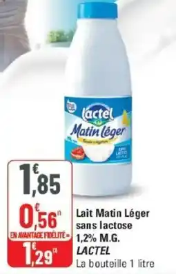 G20 Lactel Lait Matin Léger offre