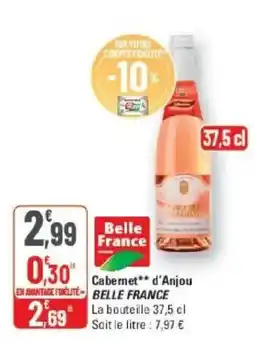 G20 Belle France Cabernet d'Anjou offre