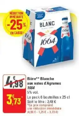 G20 1664 Bière Blanche offre