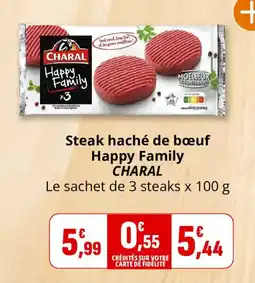 Coccimarket CHARAL Steak haché de bœuf offre