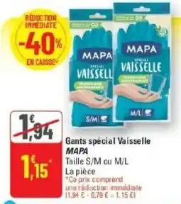 G20 MAPA Gants spécial Vaisselle offre