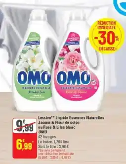 G20 OMO Lessive Liquide Essences Naturelles offre