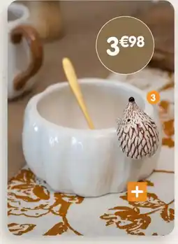 b&m Bol pumkin avec hérisson offre