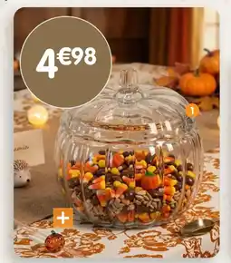 b&m Bonbonnière pumpkin en verre offre