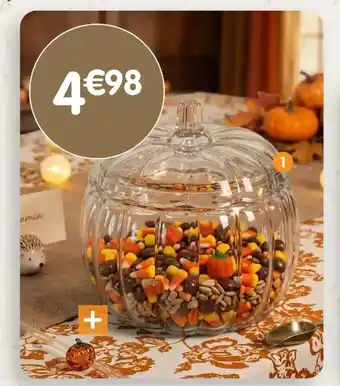 Bonbonnière pumpkin en verre