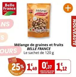 Coccinelle Supermarché Belle France Mélange de graines et fruits offre