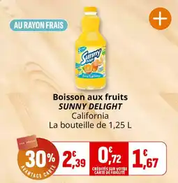 Coccinelle Supermarché Sunny Delight Boisson aux fruits offre