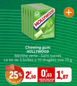 Coccinelle Supermarché HOLLYWOOD Chewing gum offre