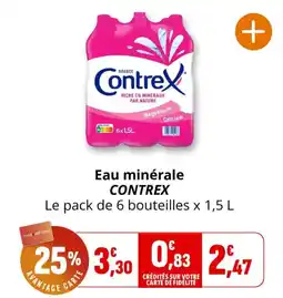 Coccinelle Supermarché Contrex Eau minérale offre
