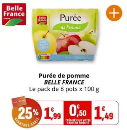 Coccinelle Supermarché Belle France Purée de pomme offre
