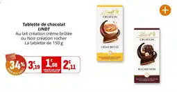 Coccinelle Supermarché LINDT Tablette de chocolat offre