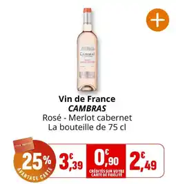 Coccimarket CAMBRAS Vin de France offre