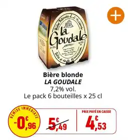 Coccimarket LA GOUDALE Bière blonde offre