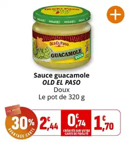 Coccinelle Supermarché OLD EL PASO Sauce guacamole offre