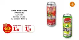 Coccinelle Supermarché SOMBRERO Bière aromatisée offre