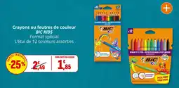 Coccinelle Supermarché BIC Kids Crayons ou feutres de couleur offre