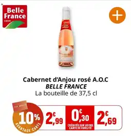 Coccinelle Supermarché Belle France Cabernet d'Anjou rosé A.O.C offre