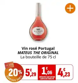 Coccinelle Supermarché MATEUS Vin rosé offre