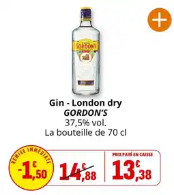 Coccinelle Supermarché GORDON'S Gin - London dry offre