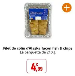Coccinelle Supermarché COLIN D'ALASKA Filet de colin d'Alaska façon fish & chips offre