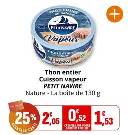 Coccinelle Supermarché PETIT NAVIRE Thon entier offre