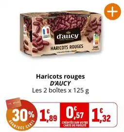 Coccinelle Supermarché D'AUCY Haricots rouges offre