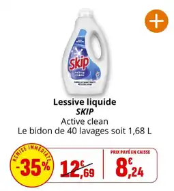 Coccinelle Supermarché SKIP Lessive liquide offre