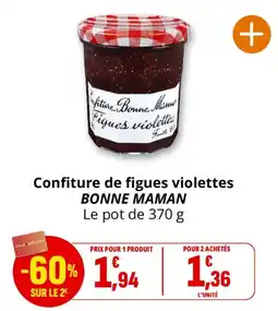 Coccinelle Supermarché BONNE MAMAN Confiture de figues violettes offre