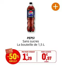 Coccinelle Supermarché PEPSI Sans sucres offre