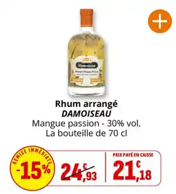 Coccinelle Supermarché DAMOISEAU Rhum arrangé offre