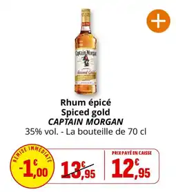 Coccinelle Supermarché CAPTAIN MORGAN Rhum épicé offre