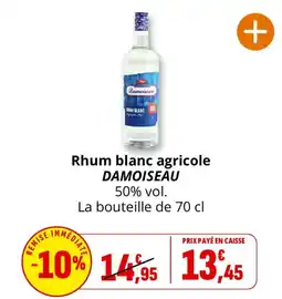 Coccinelle Supermarché DAMOISEAU Rhum blanc agricole offre