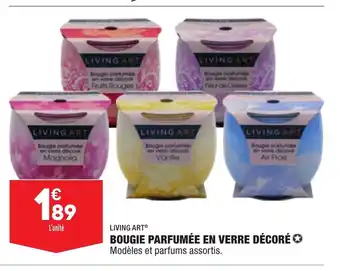 ALDI Bougie Parfumée En Verre Décoré offre