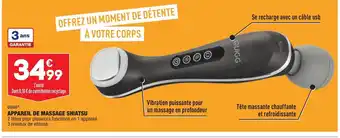 ALDI Appareil de Massage Shiatsu offre