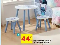 Stokomani Ensemble table + 2 tabourets offre