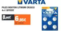 Autobacs VARTA PILES BOUTON LITHIUM CR2032 offre