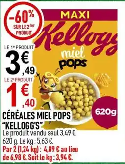 marché frais Géant Kellogg's miel pops offre