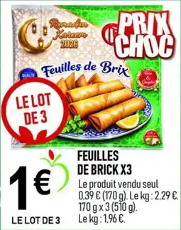 marché frais Géant Feuilles de Brix offre
