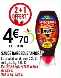 marché frais Géant AMORA Sauce Barbecue offre