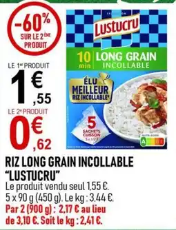 marché frais Géant Lustucru Riz long grain incollable offre