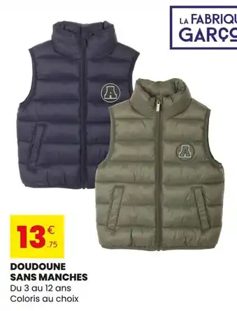 LA FABRIQUE GARÇON Doudoune sans manches