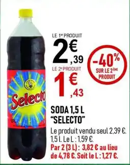 marché frais Géant Selecto SODA offre