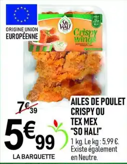 marché frais Géant SO HAL! Ailes de poulet offre