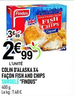 marché frais Géant Findus COLIN D'ALASKA offre