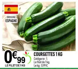 marché frais Géant COURGETTES offre