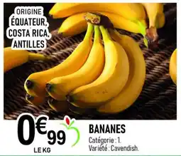 marché frais Géant BANANES offre